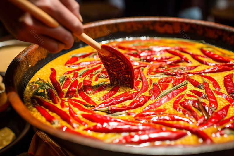 火锅店厂家家庭熬制中国四川麻辣火锅底料摄影背景,高清,摄影图,摄影图片,图片大全,摄影图免费下载